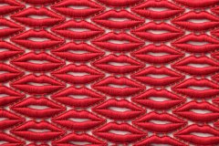 ткань Вышитая аппликация на одежду (губы красные) Италия