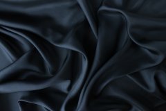ткань темно-синий батик батик шелк однотонная синяя Италия