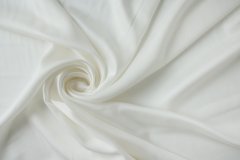 ткань белый атласный шелк сорочечная хлопок однотонная белая Италия