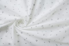 ткань батист с мелкими цветочками на белом фоне батист хлопок цветы белая Италия
